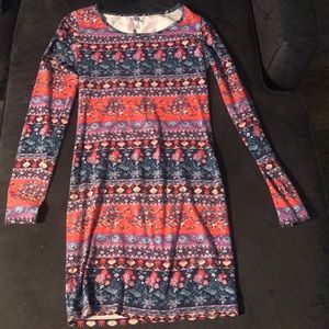 Long sleeve party dress